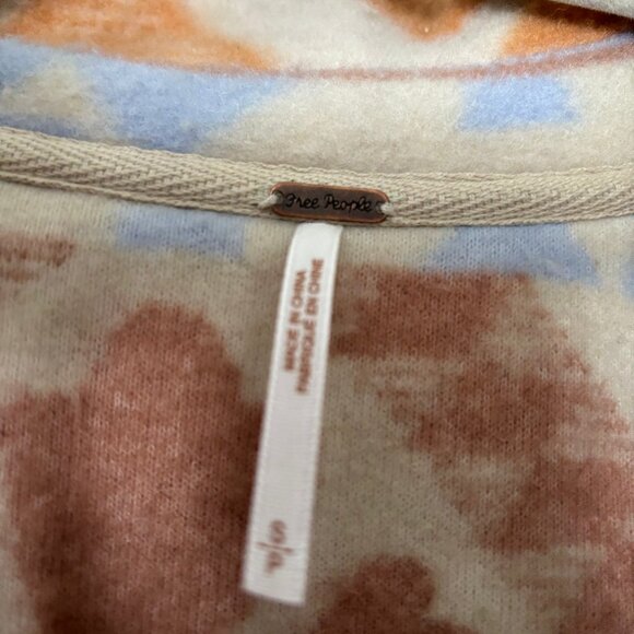 Free People Ruby Jacquard Fleece Jacket Small - Picture 3 of 3